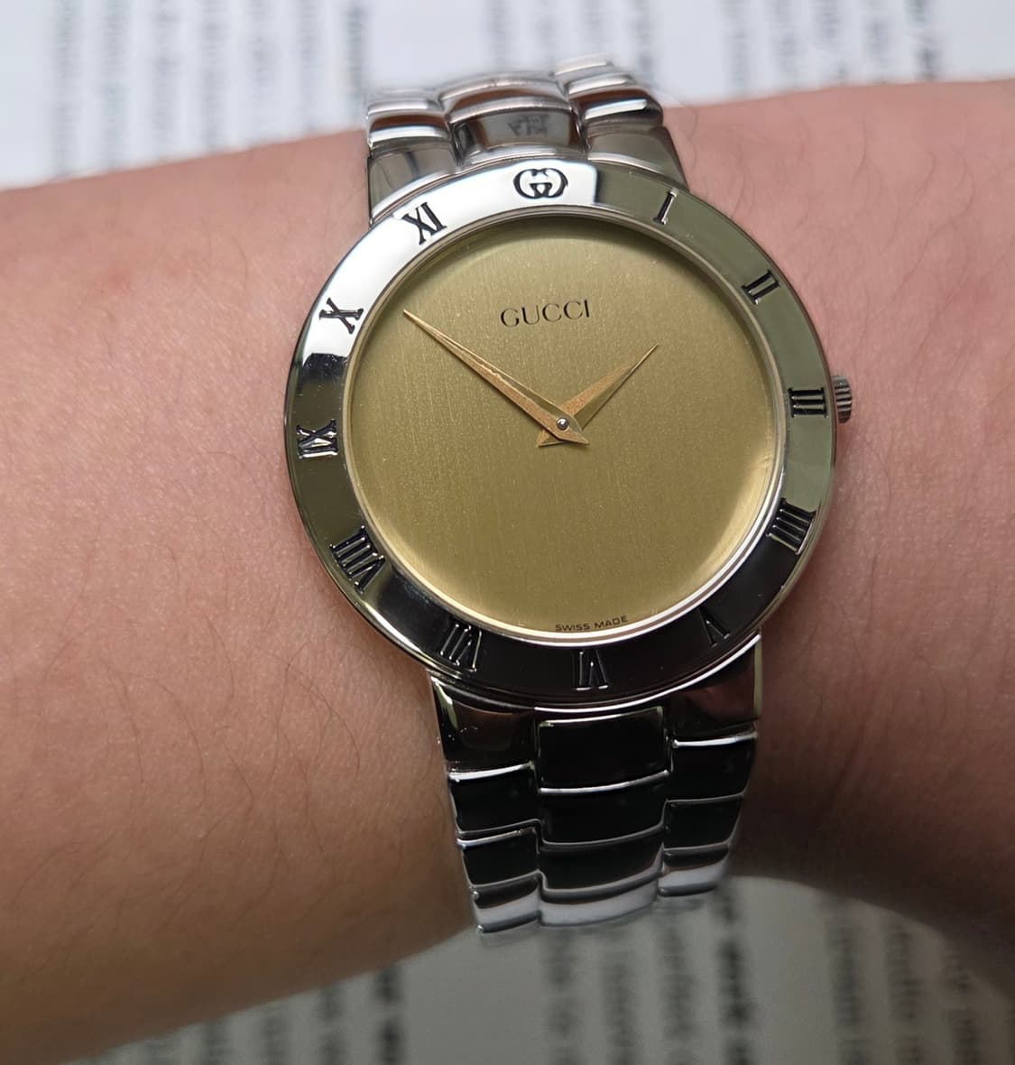 빈티지 구찌 클래식 3300.2.M 샴골판 칼침핸즈 브레이슬릿 ver.
 상품이미지10