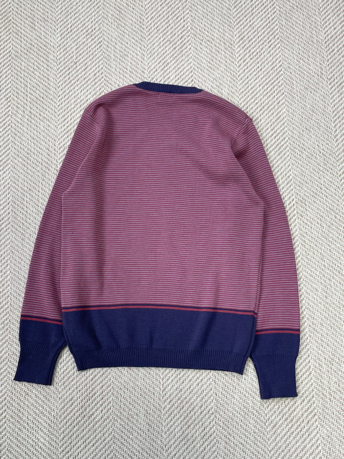 로디파리 스트라이프 배색 크루넥 니트 J03589 상품이미지5