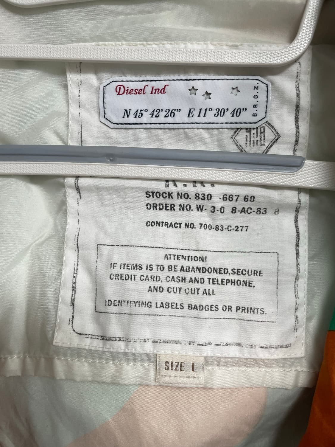 디젤 카모플라쥬바람막이 점퍼 상품이미지5