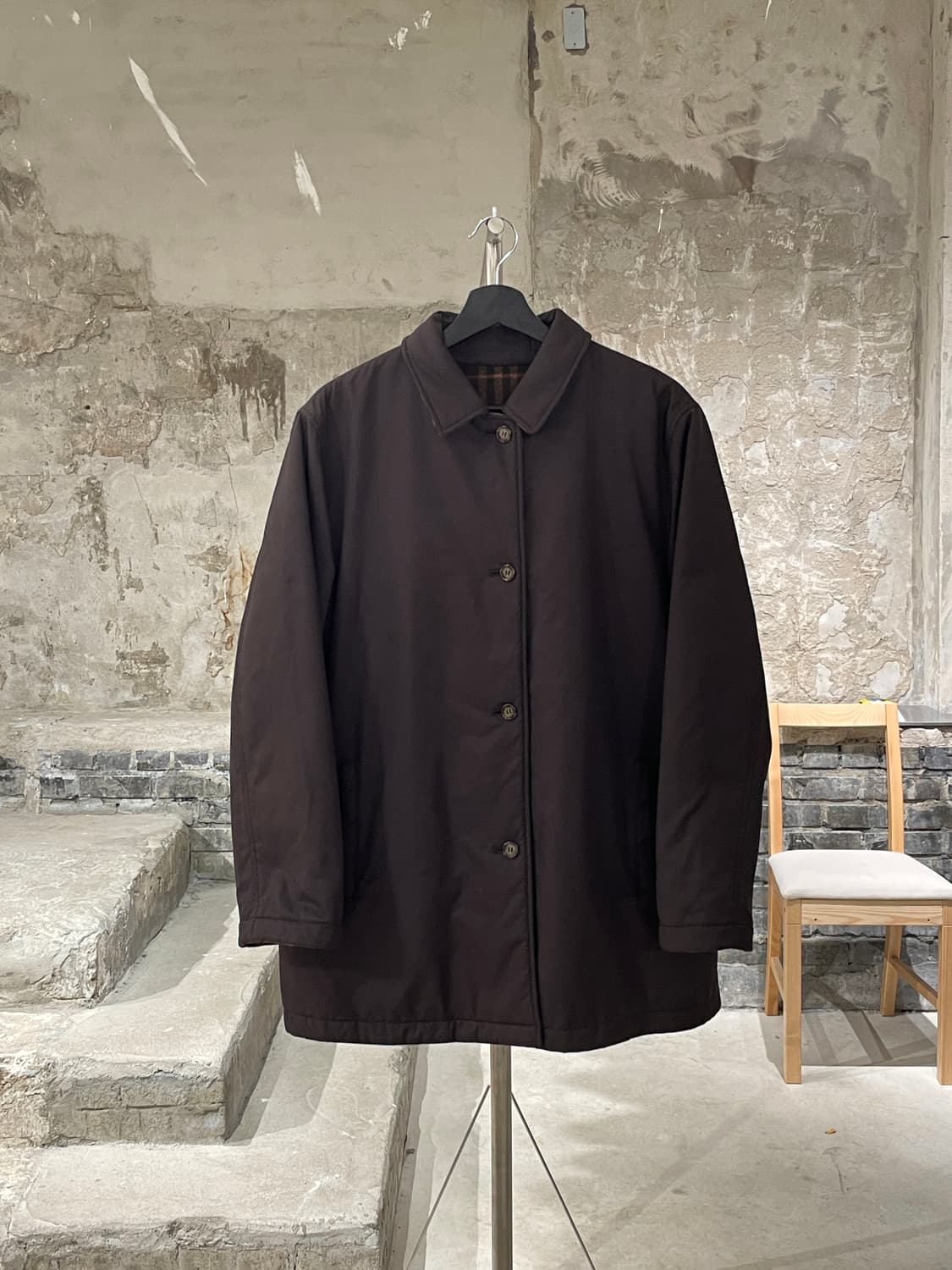 버버리 브라운 노바체크 리버시블 울 자켓 상품이미지5