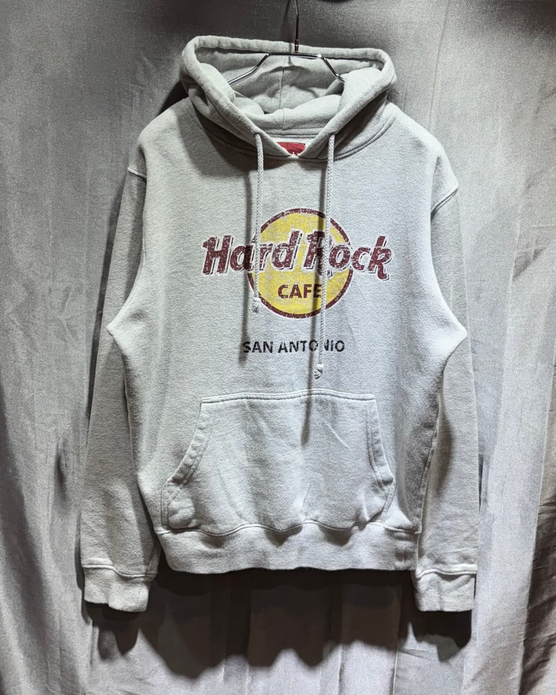 M Hard Rock 하드락 멜란지 그레이 후드티 상품이미지2