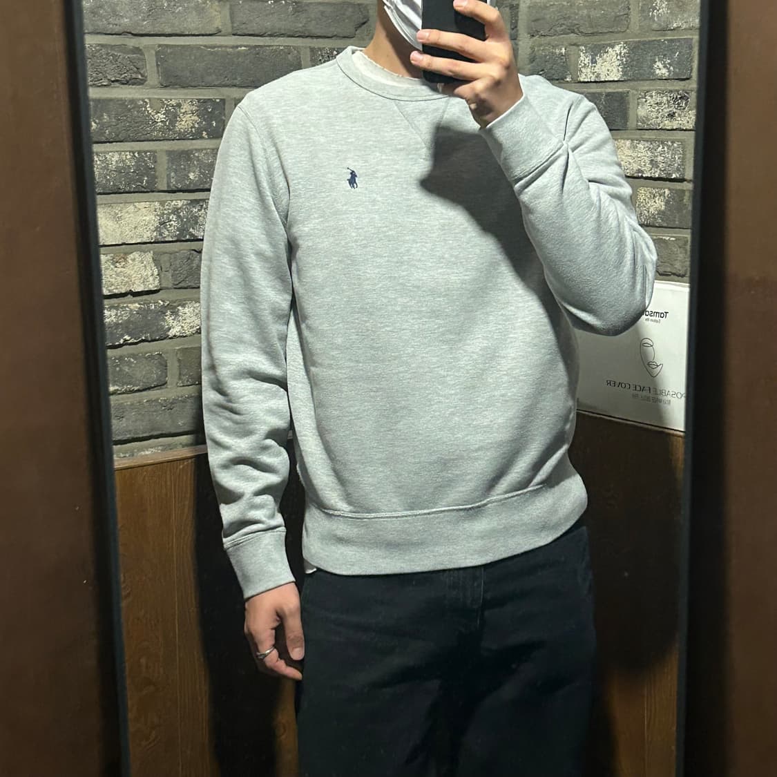 M) 폴로 랄프로렌 플리스 스웨트셔츠 앤도버 헤더 신형 큐알탭 상품이미지9