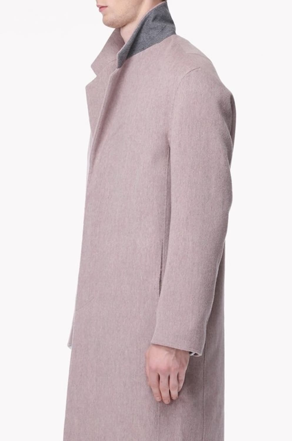 시스템옴므 멜란지핑크 오버핏 핸드메이드 코트 95사이즈 상품이미지7