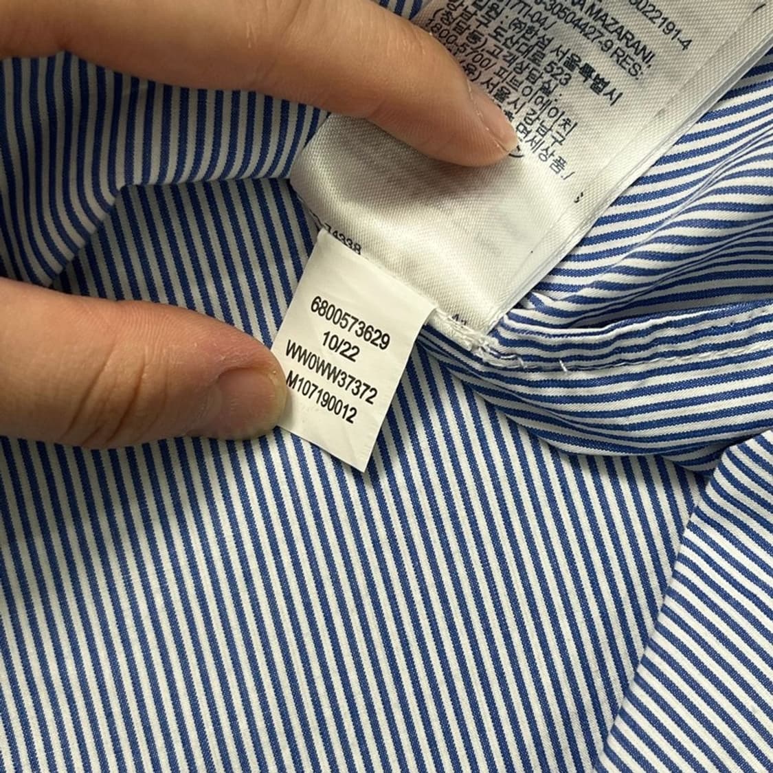 TOMMY HILFIGER 스트라이프 셔츠 여성용 UK8 상품이미지6
