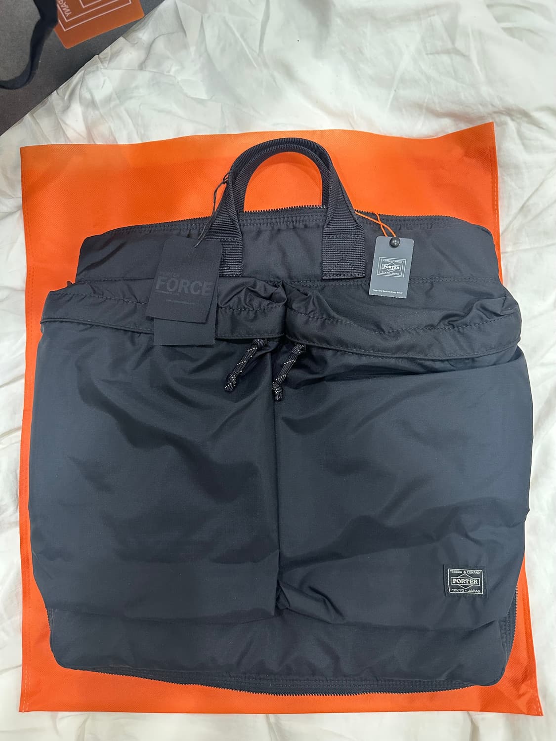 포터 요시다 투웨이 헬멧 2Way Helmet 나일론 쉘 토트백 블랙 8 상품이미지1