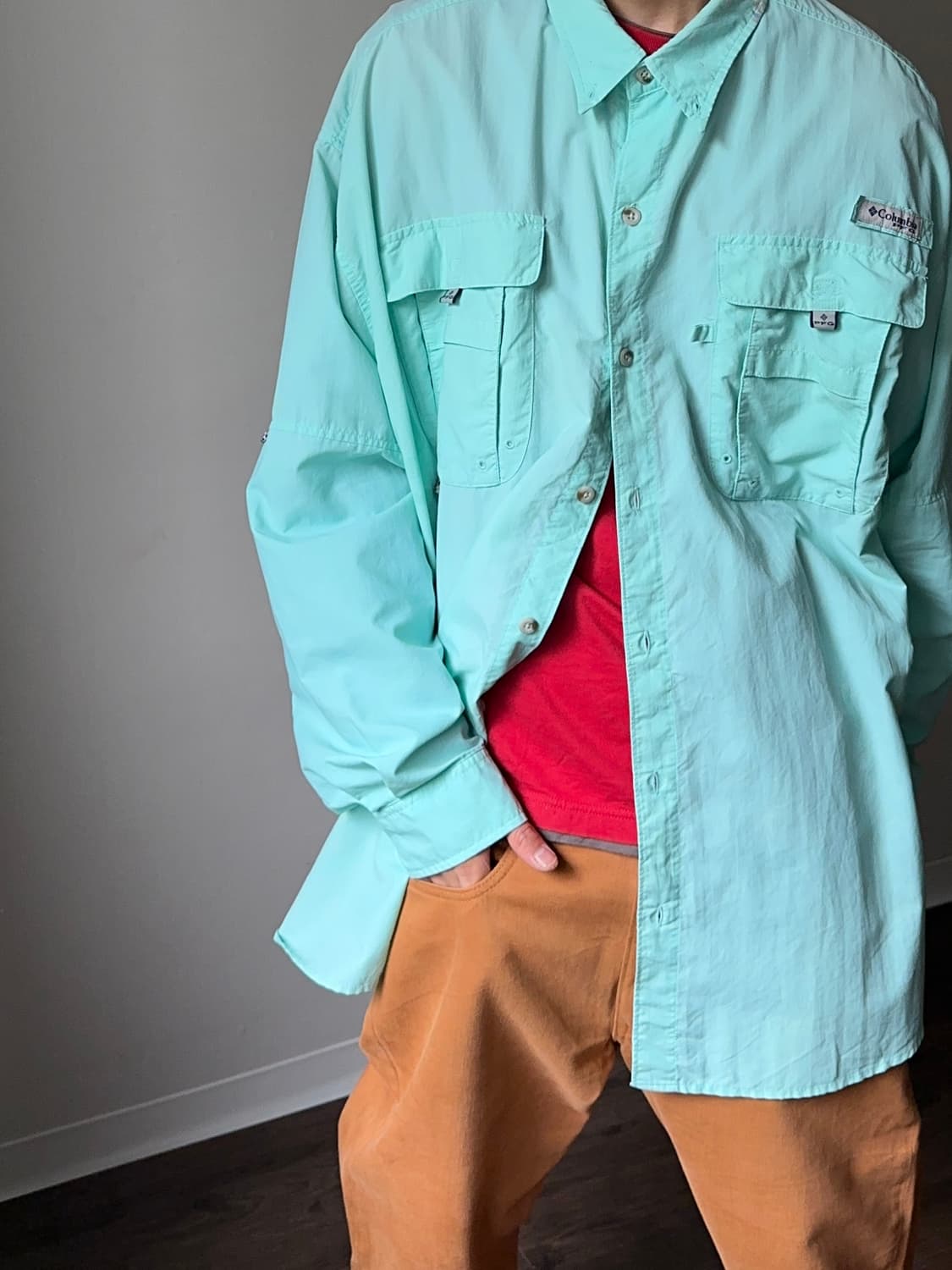 Columbia PFG 비비드 슈퍼오버 나일론 셔츠 상품이미지2