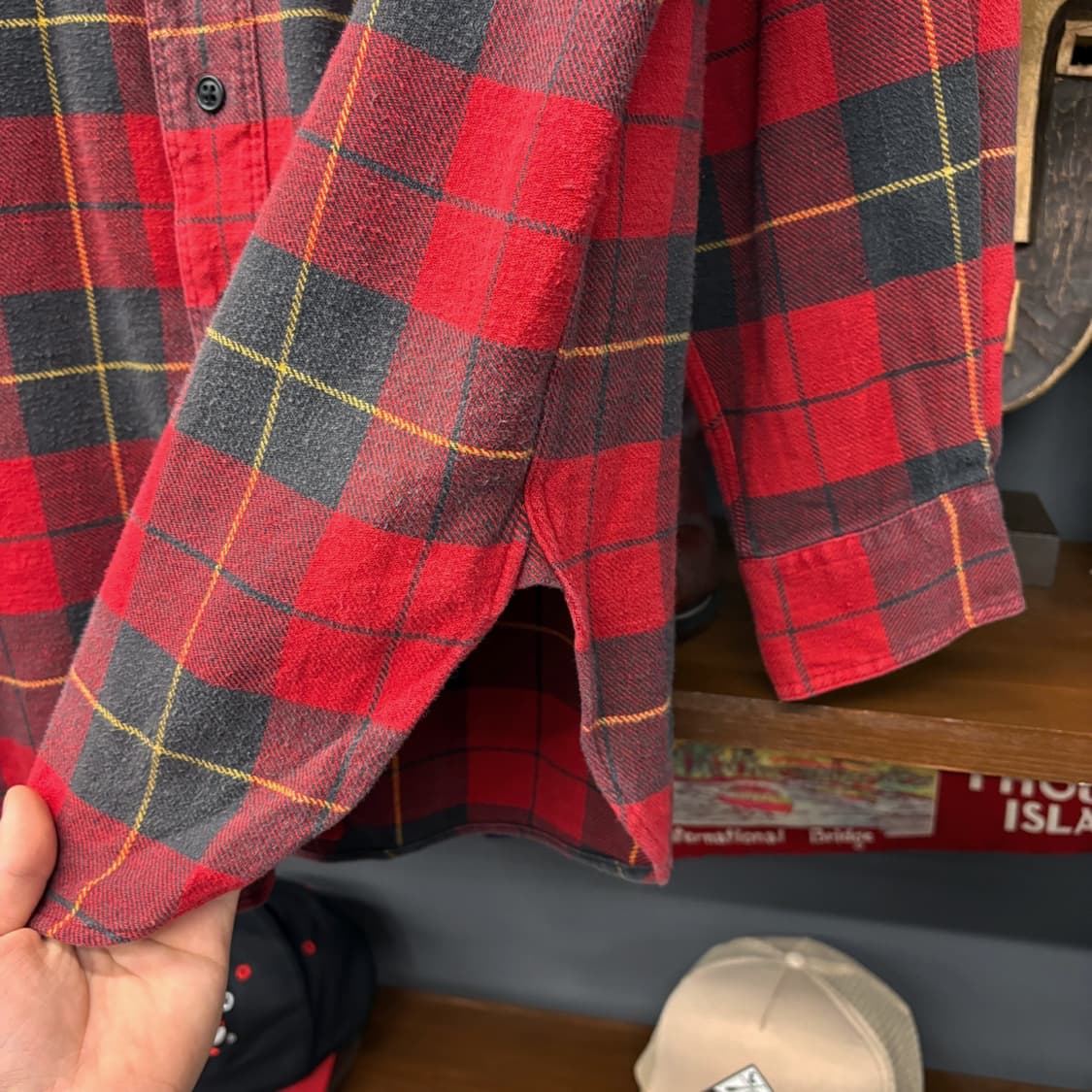 90s 폴로 랄프로렌 소프트 플란넬 타탄체크 워크셔츠 컴포트핏 N661 상품이미지6