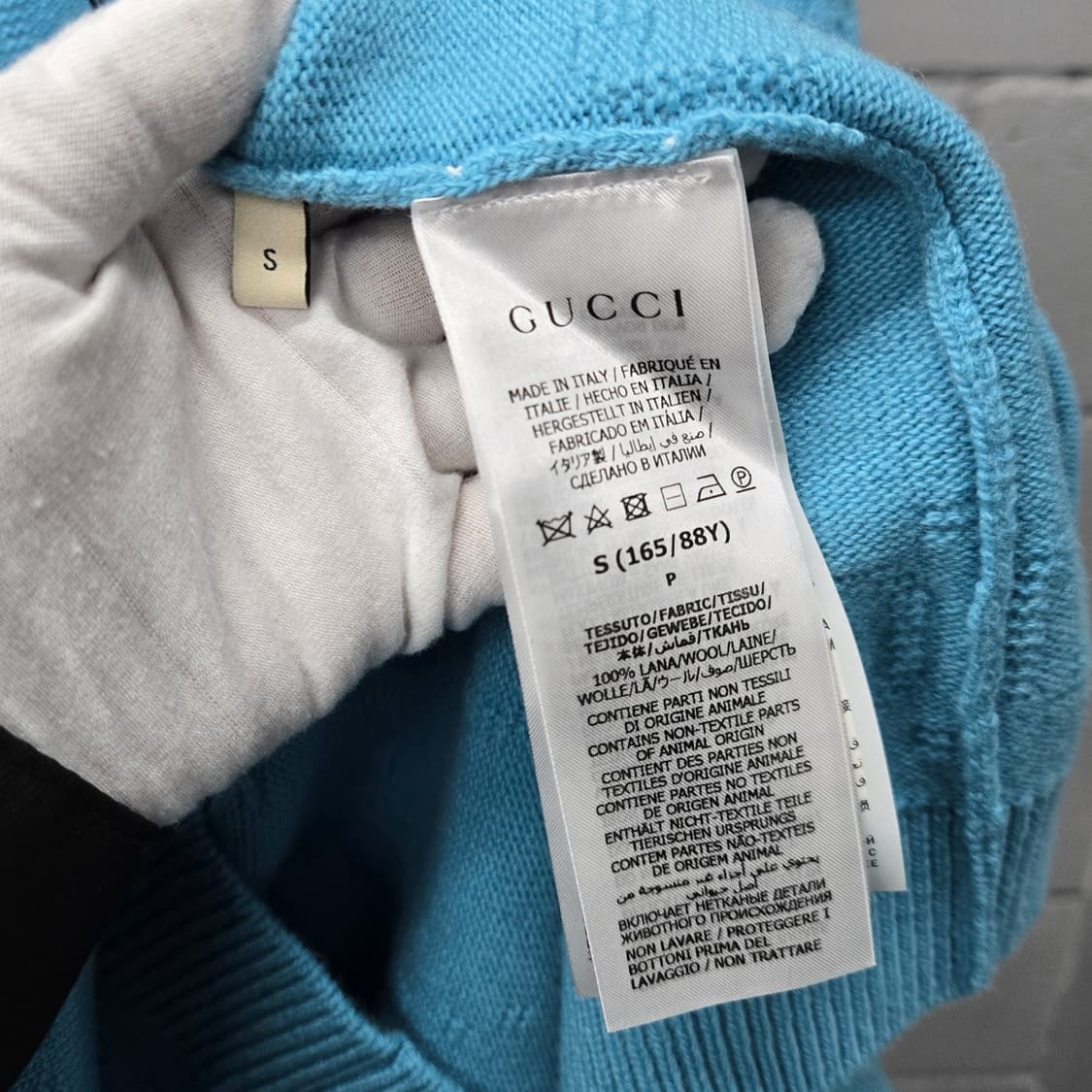 새상품 / 구찌 GG 자카드 울 가디건 S 상품이미지4