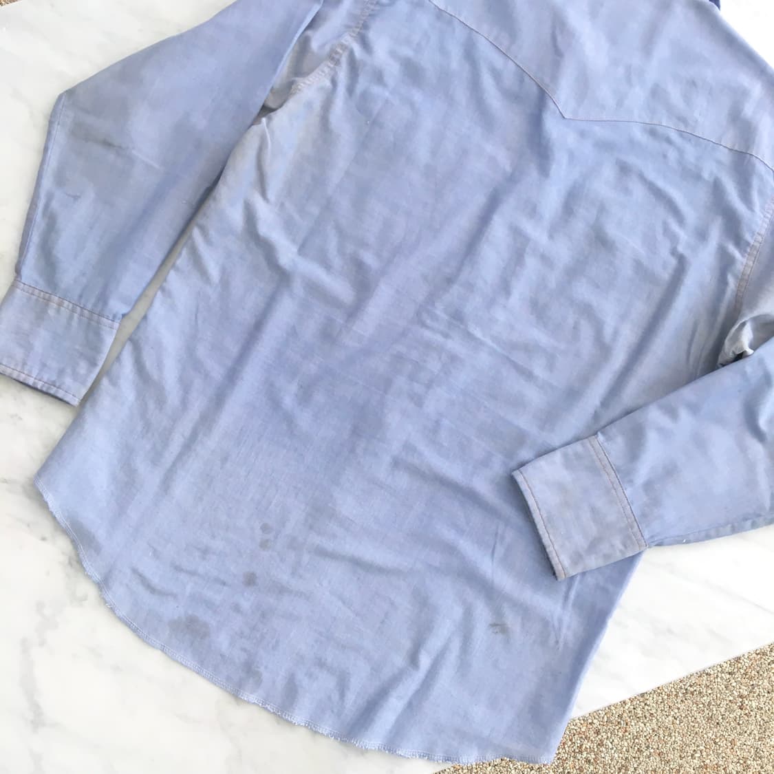 소라색 웨스턴 셔츠 남방 남자 105 110 상품이미지6