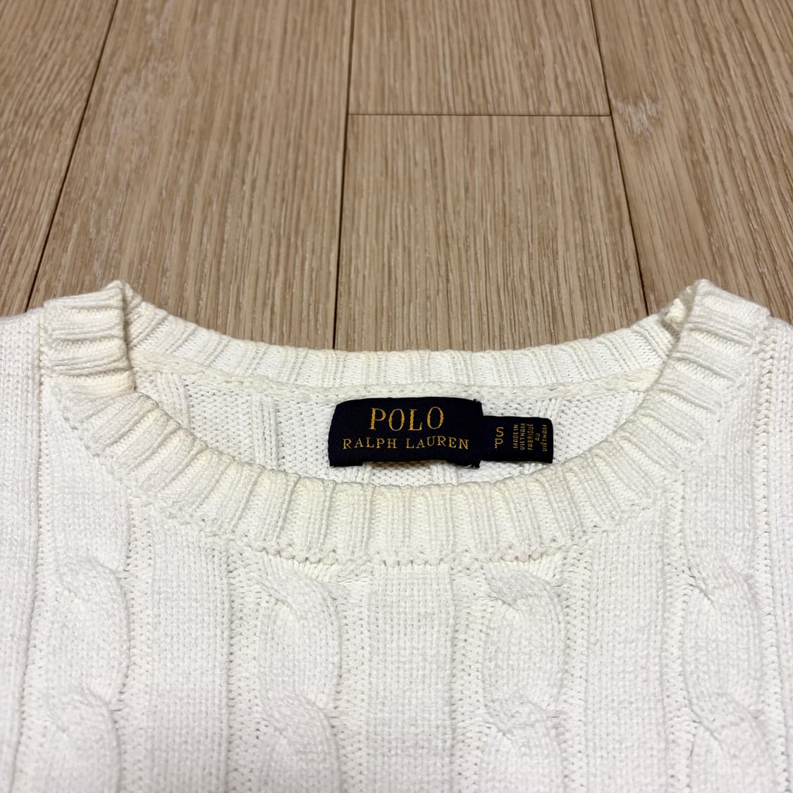 폴로 랄프로렌 화이트 케이블 니트 상품이미지5