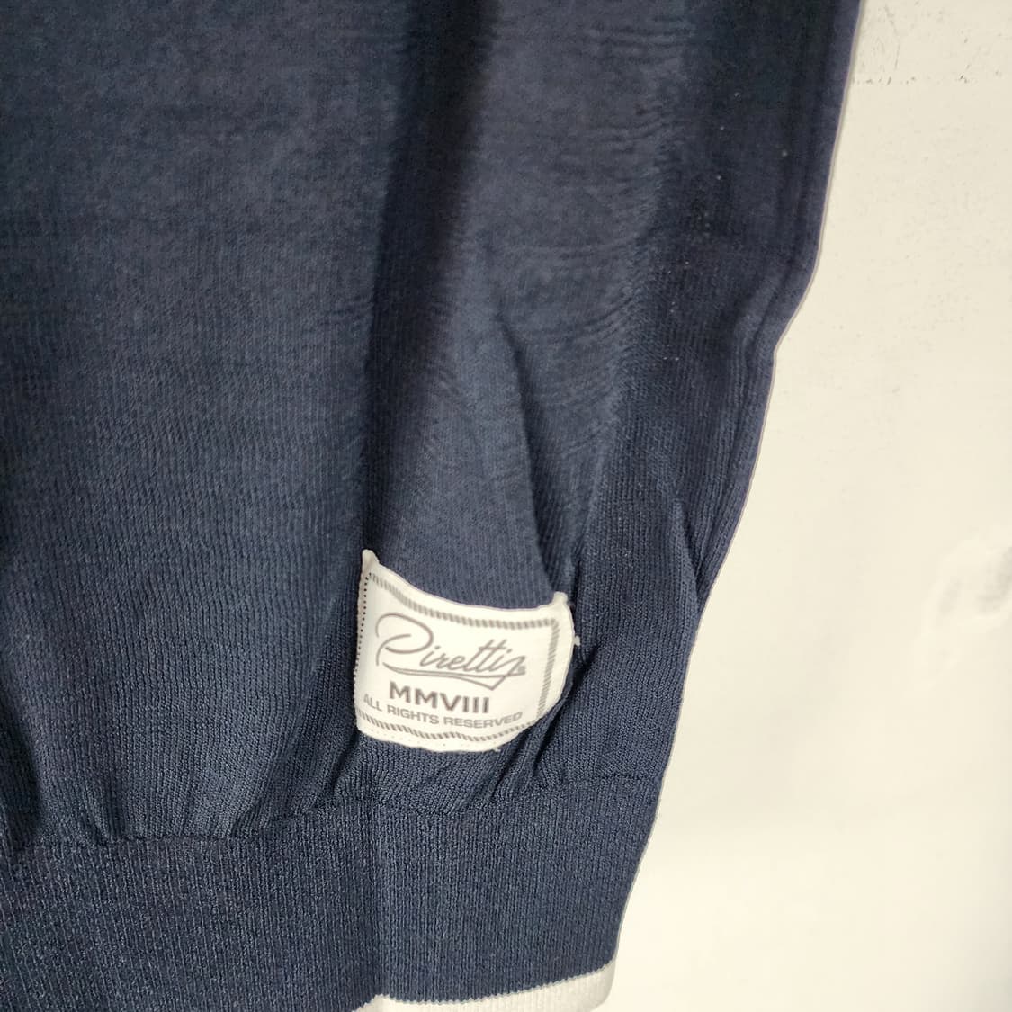 피레티 네이비 반팔 카라 니트 상품이미지4