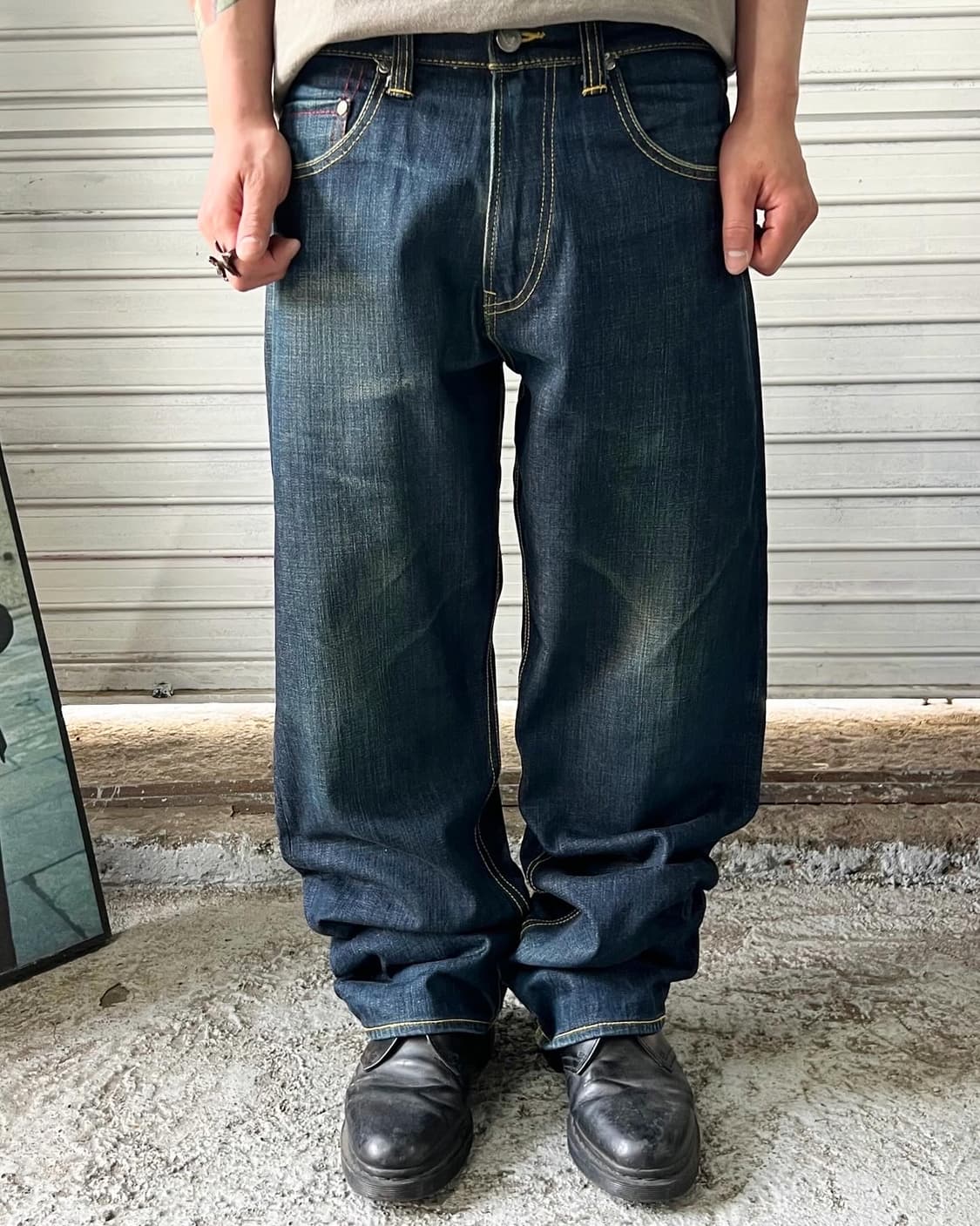 SANTASTIC! 🏏🐒 saru denim pants 상품이미지2