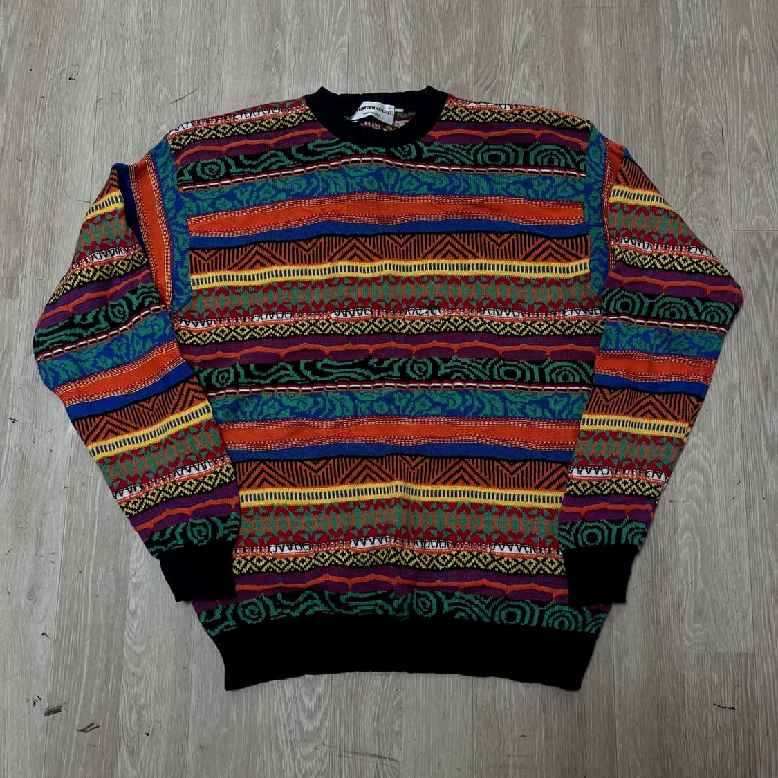 나라까미체 이태리 라운드 쿠지 니트 L/100  상품이미지1