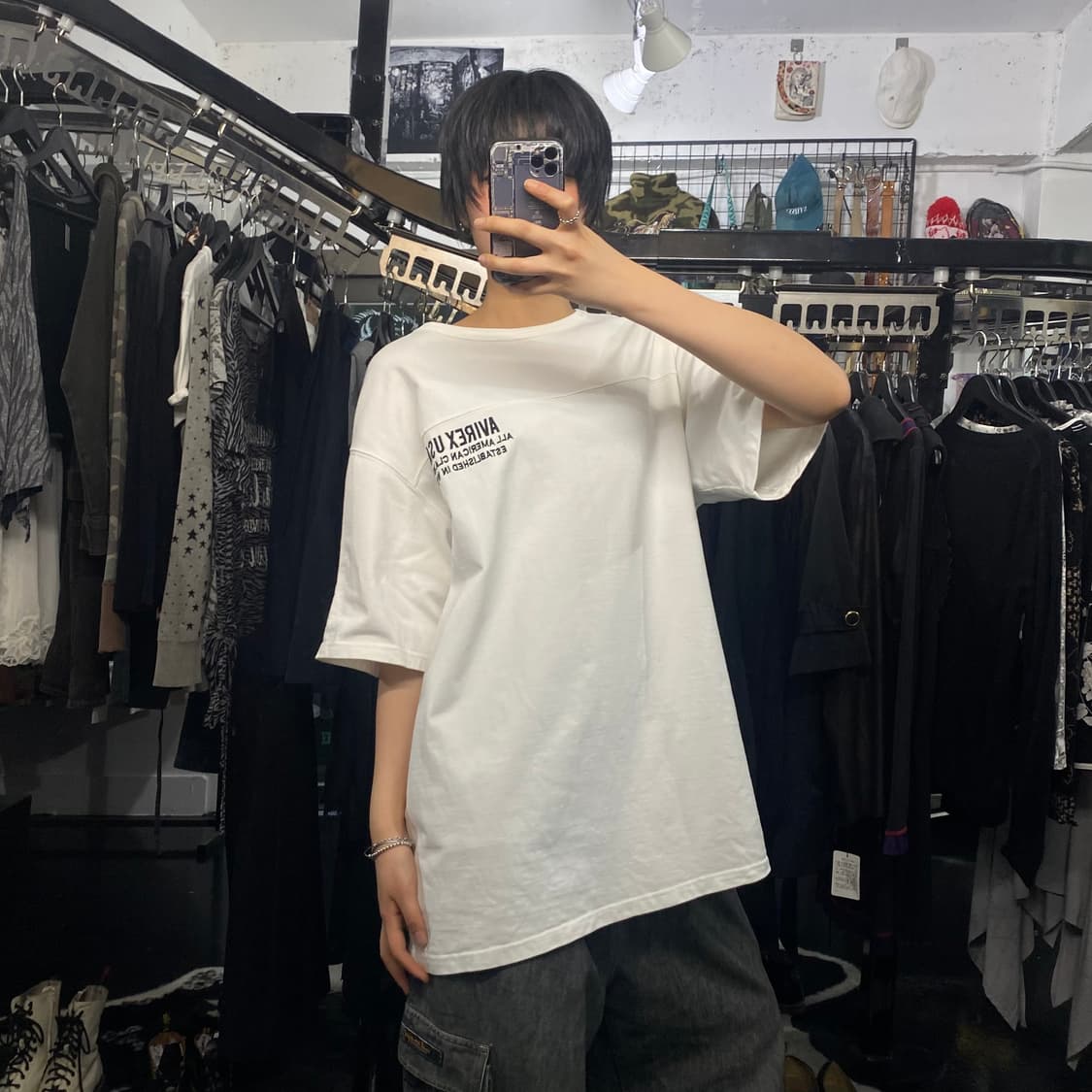 Avirex  백로고 프린팅 반팔 티셔츠 상품이미지9