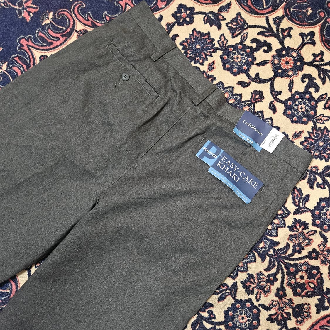 (새상품)Croft & Barrow in USA 코튼 투턱 레귤러 팬츠  상품이미지4