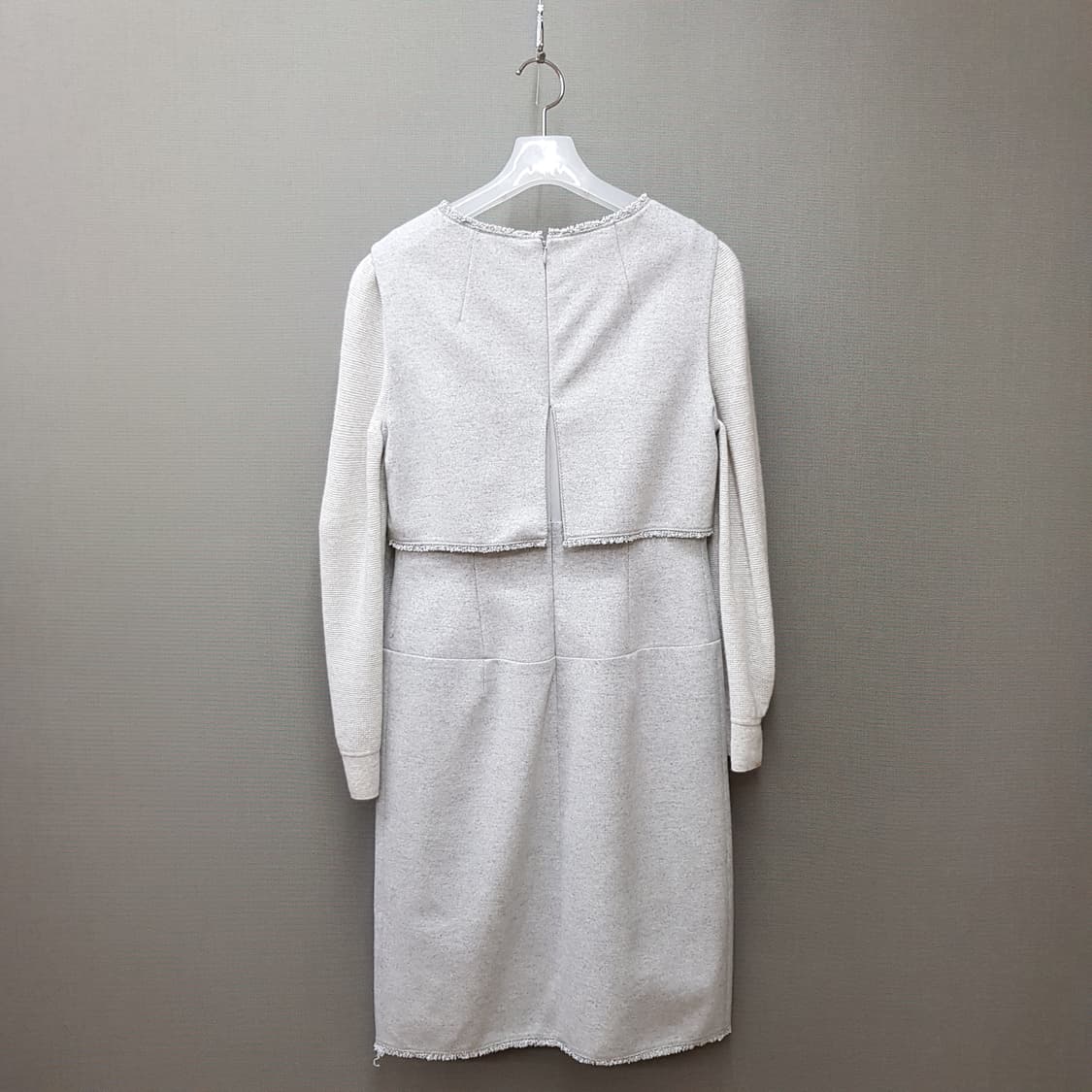 한섬 마인 울 블렌드 레이어드 원피스 82-94-160사이즈 상품이미지5