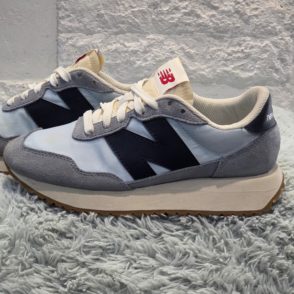 3q-4:뉴발란스 237 그레이 네이비 (230mm)-상태굿 상품이미지2