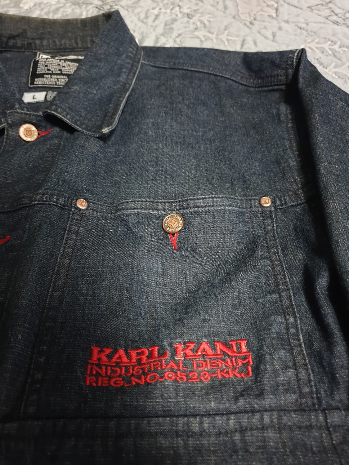 칼카니 빈티지 인더스트리얼 No.0523 생지 데님자켓 (L) 상품이미지2