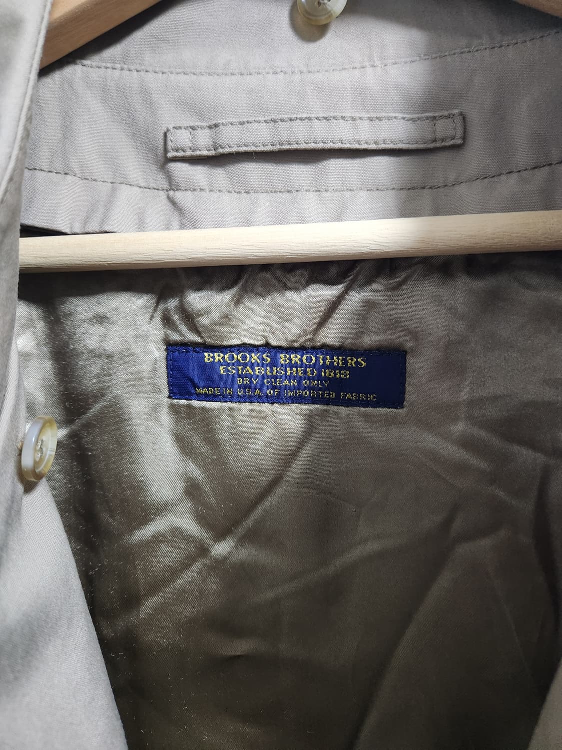 90s 브룩스 브라더스 트렌치 코트 풀 세트(USAmade) 상품이미지4