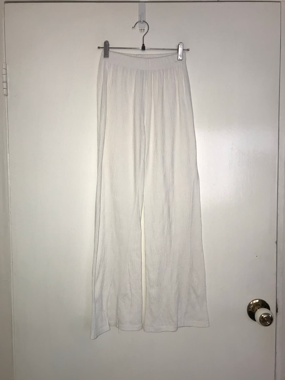 Wrinkle Fabric White Easy Pants 상품이미지4