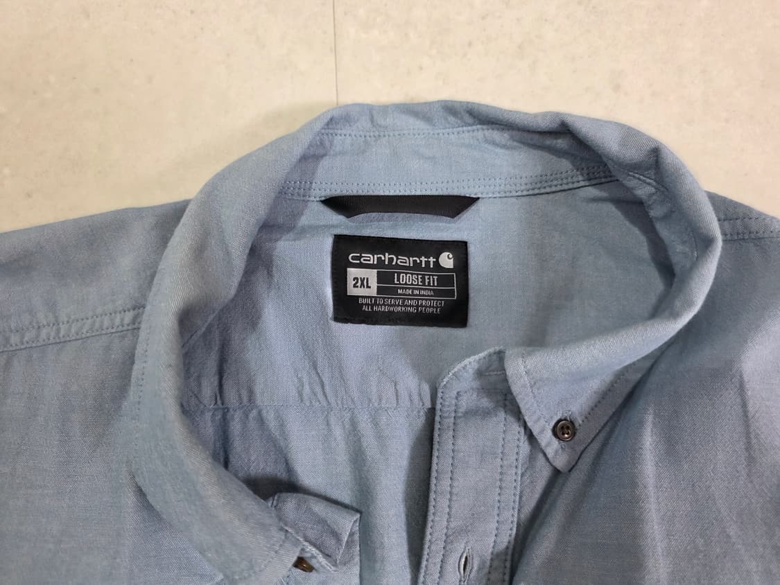 칼하트 샴브레이 셔츠(블루) 2XL 상품이미지3