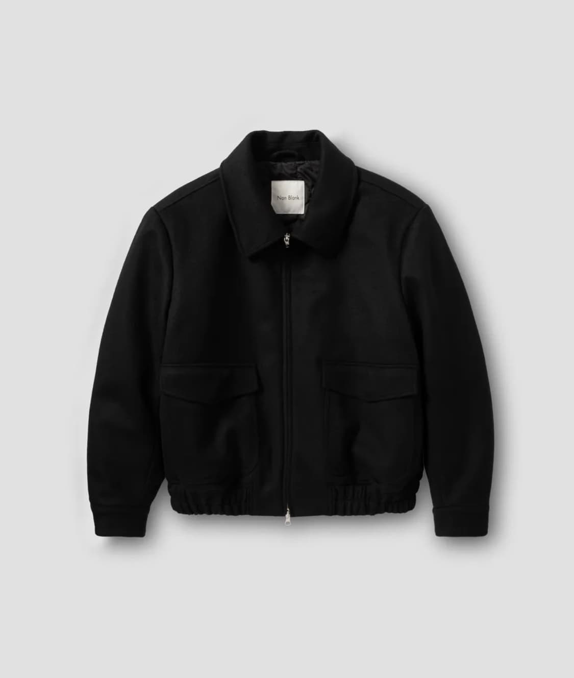 (XL) [넌블랭크x삭형] 캐시미어 블렌드 블루종_BLACK 상품이미지1