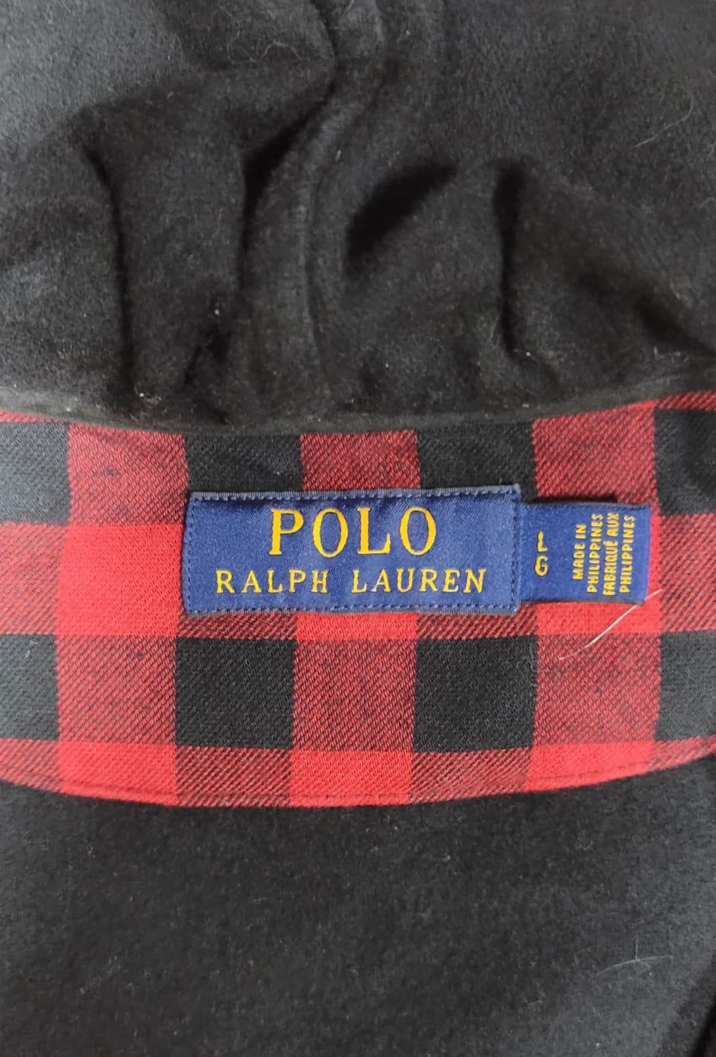 폴로 랄프로렌 레드 체크 후드 자켓 L 상품이미지3