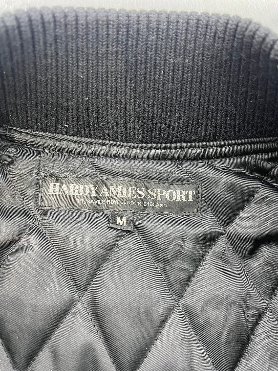 하디 에이미스 레오파드 카우레더 퀼팅 바시티 자켓 상품이미지7