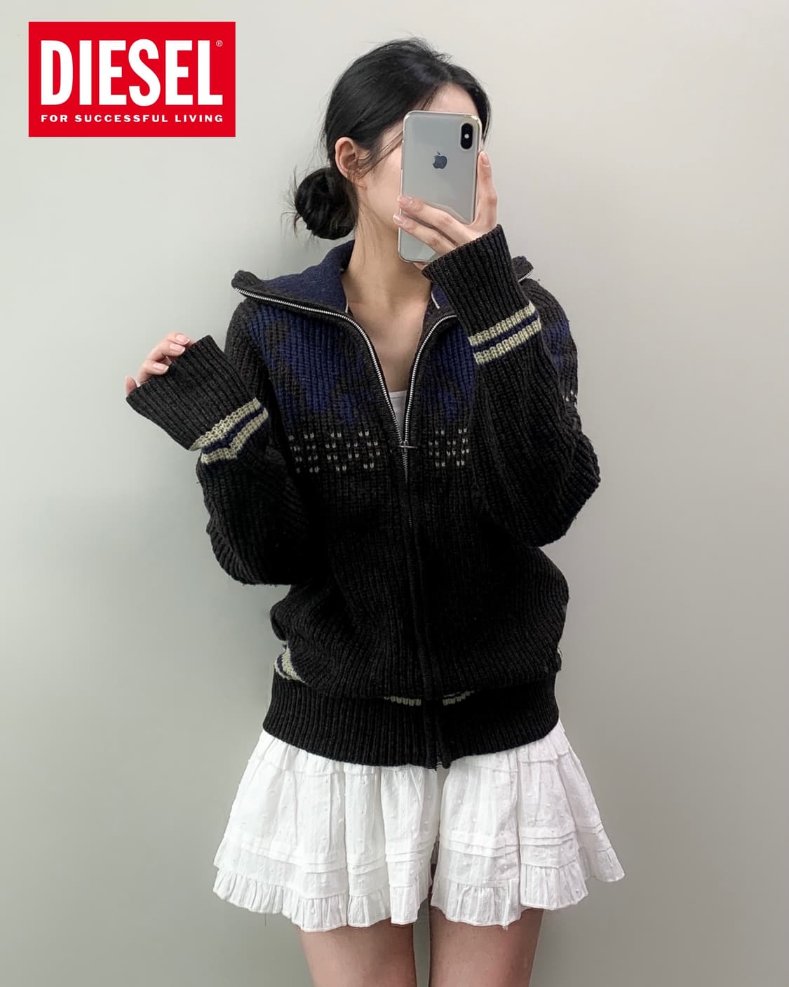 디젤 니트 집업 상품이미지2