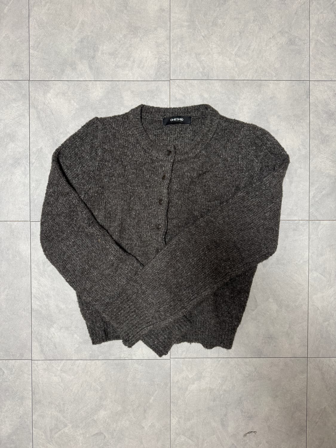오헤시오 BOUCLE WOOL CARDIGAN 상품이미지1