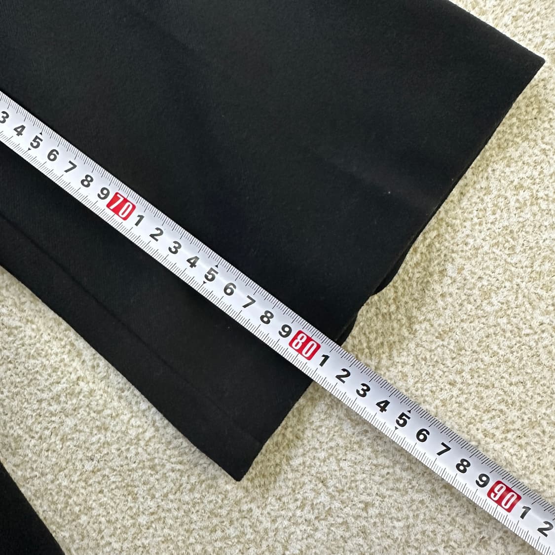 S 하프인치 여성 블랙 바지 0319D 상품이미지8