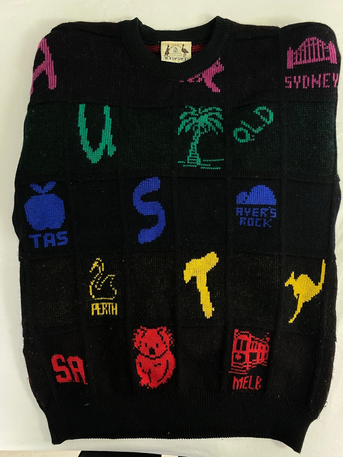 90s 하이스포츠 오스트레일리아 호주 울 니트 M정도 상품이미지3
