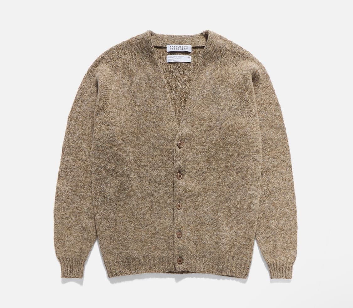 이스트로그 X 할리오브스코틀랜드 가디건 머쉬룸 L 상품이미지1