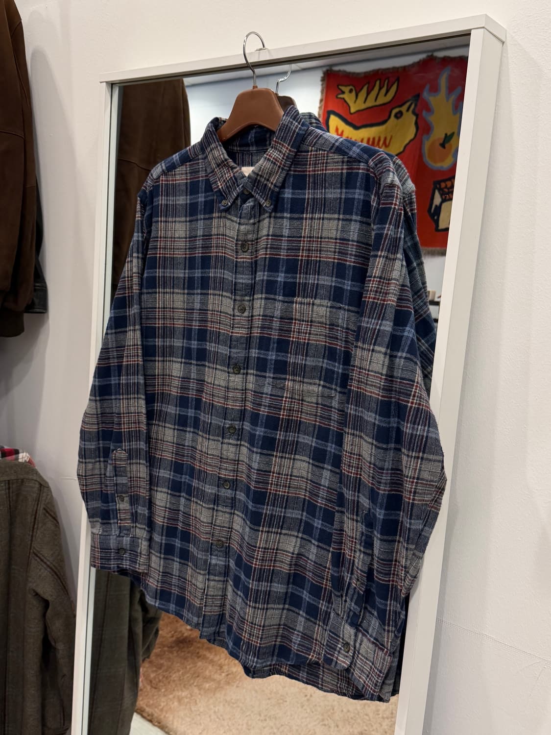 ST.John's Bay 세인트 존스 베이 빈티지 플란넬 체크 셔츠 상품이미지1