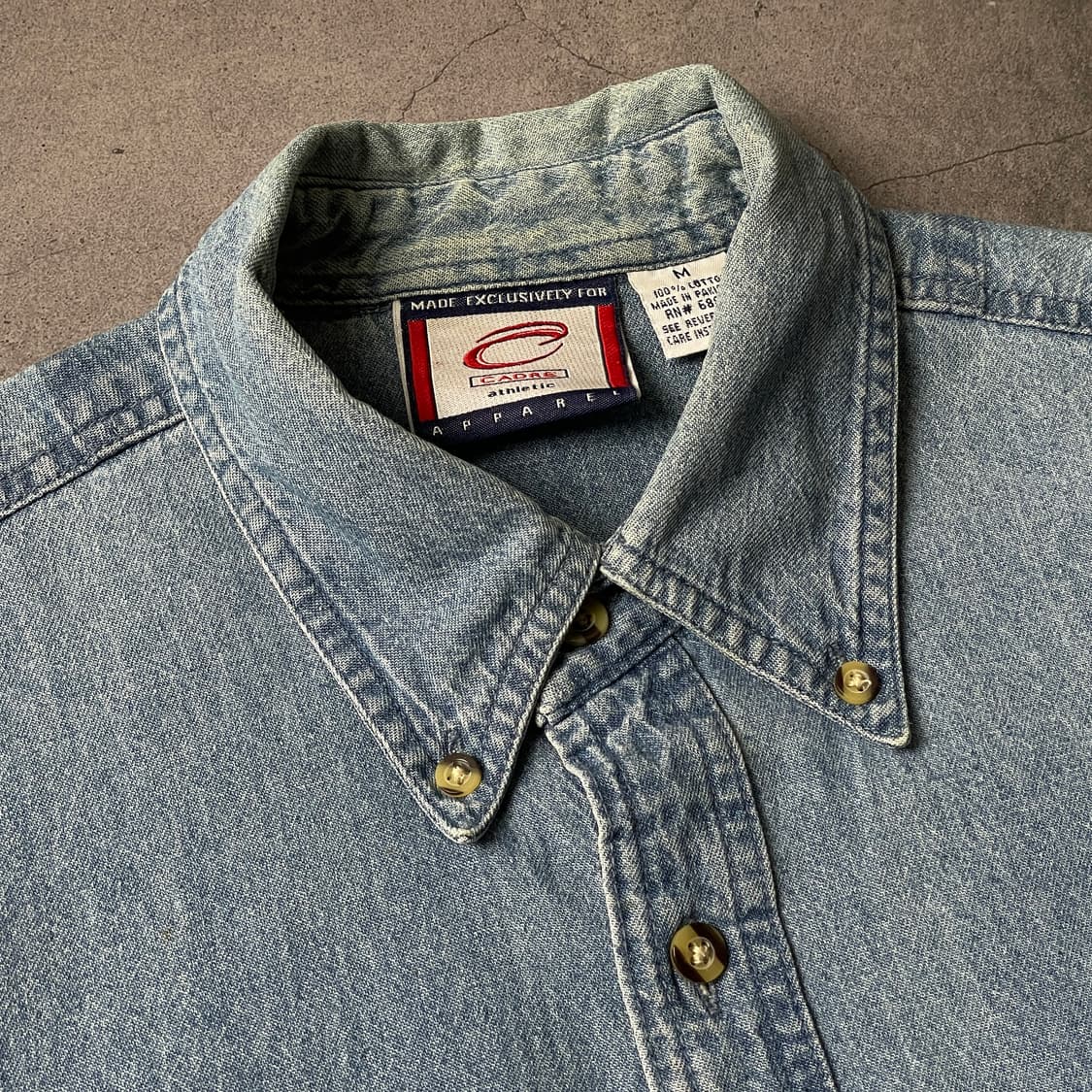 CADRE ATHLETIC 빈티지 다운버튼 코튼 데님 셔츠 A00609 상품이미지2