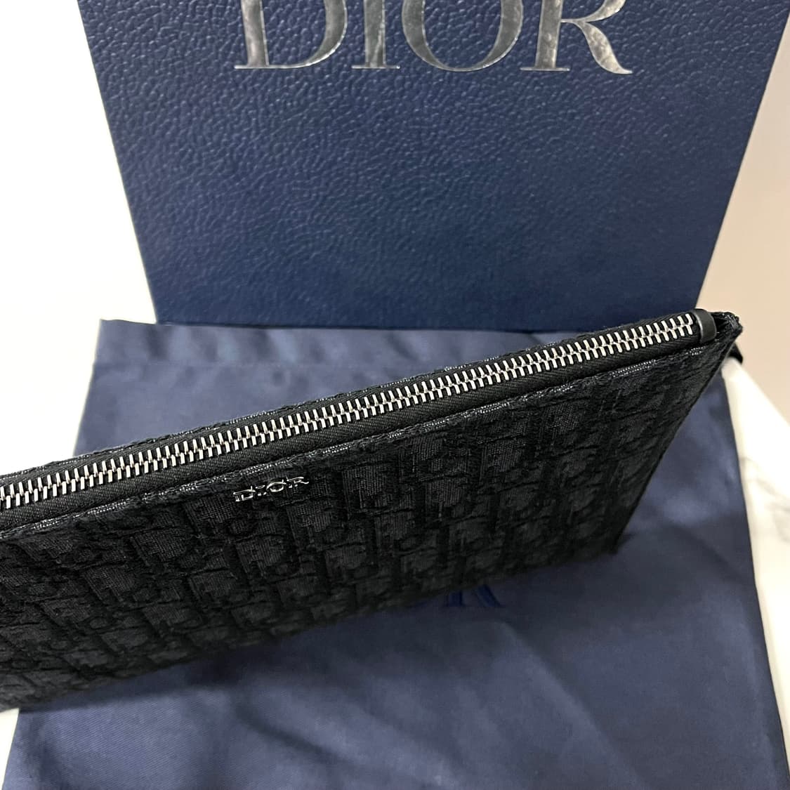 [새상품급] 디올 블랙 오블리크 A5 클러치 백 가방 상품이미지5