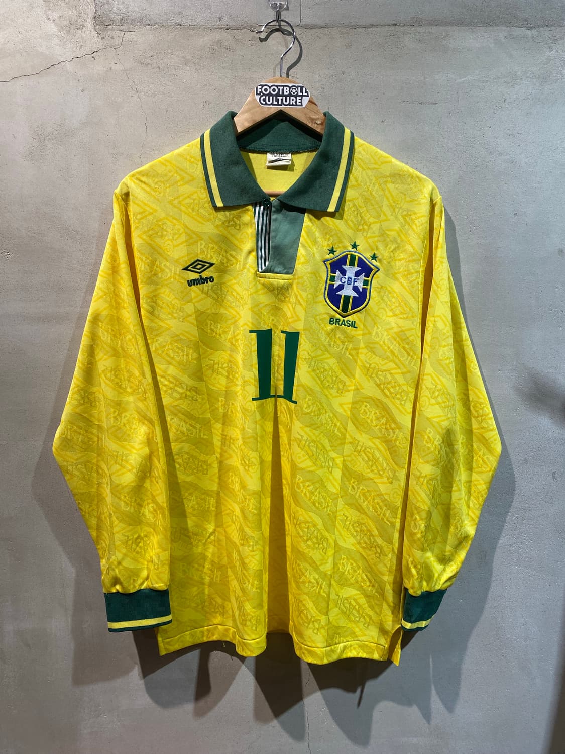 91-93 브라질 국가대표 호마리우 홈 긴팔 유니폼 상품이미지1