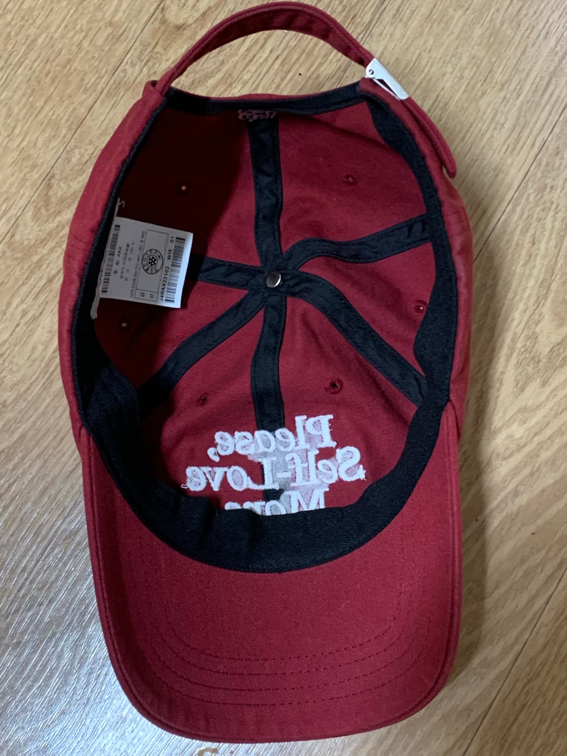 [OS]아모프레 self love 볼캡 버건디 지드래곤님 착용 상품이미지5