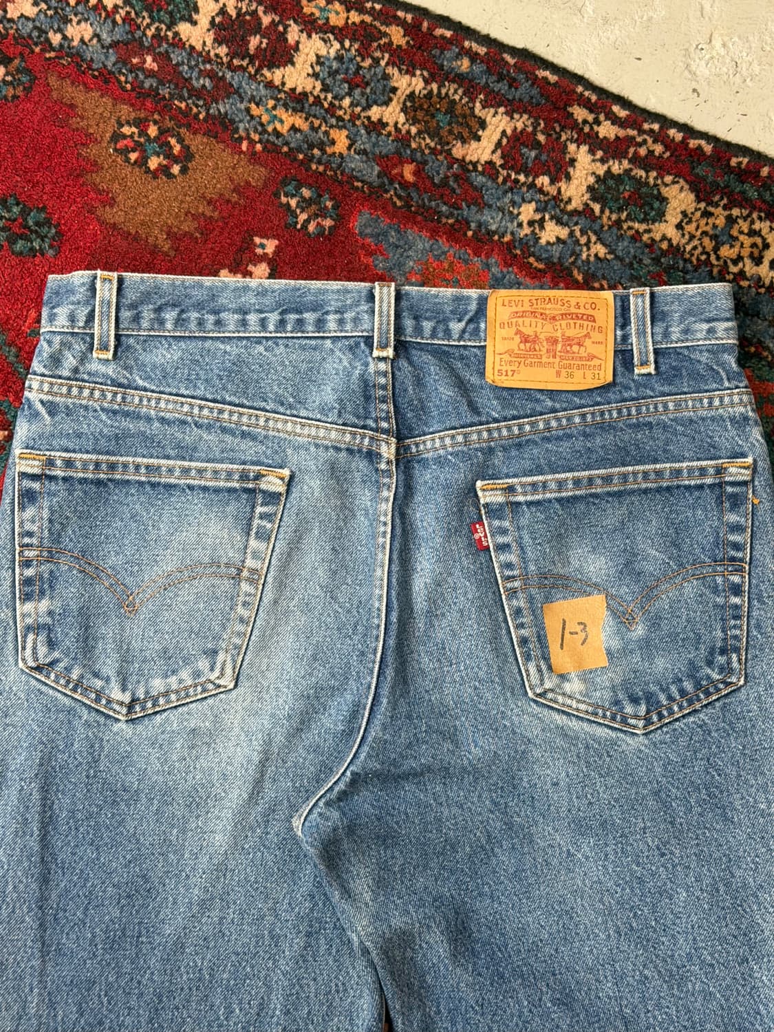 90's 빈티지 리바이스 517 부츠컷 플레어진 상품이미지6