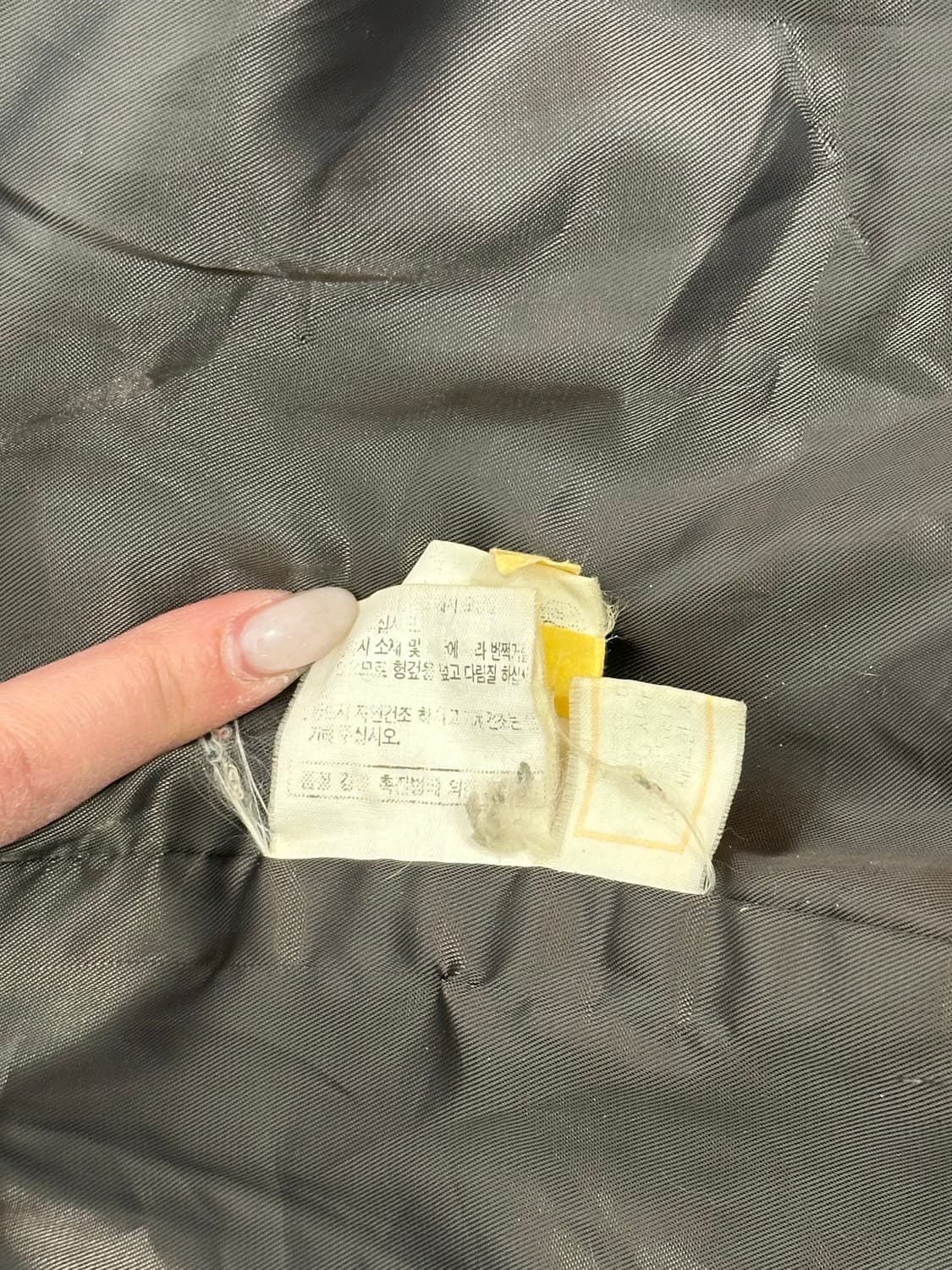 런던 포그 차콜 울 모직 싱글 코트 105 상품이미지7