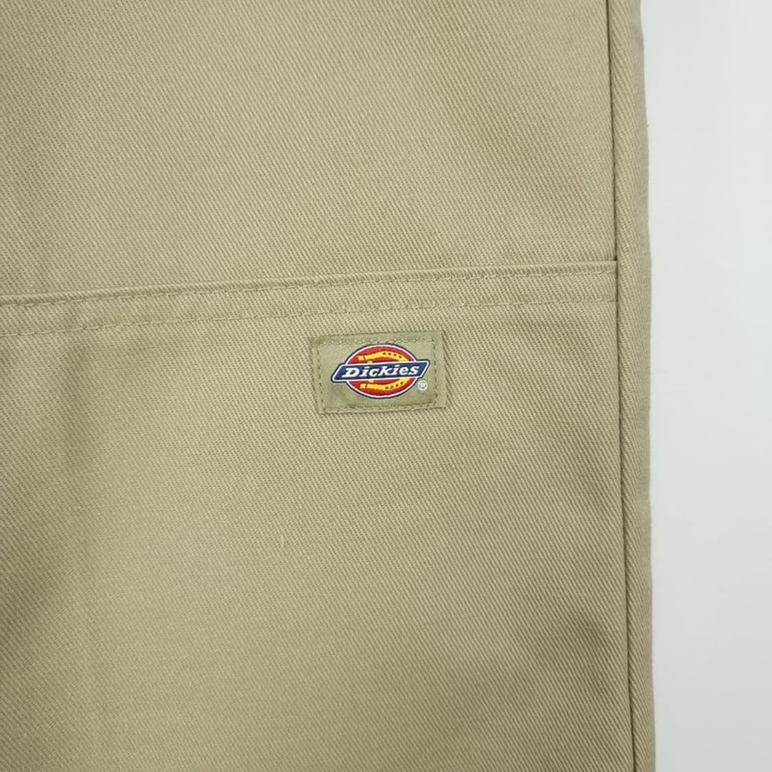 [디키즈] 로고 패치 더블니 와이드 워크 팬츠 베이지 M19834 상품이미지7
