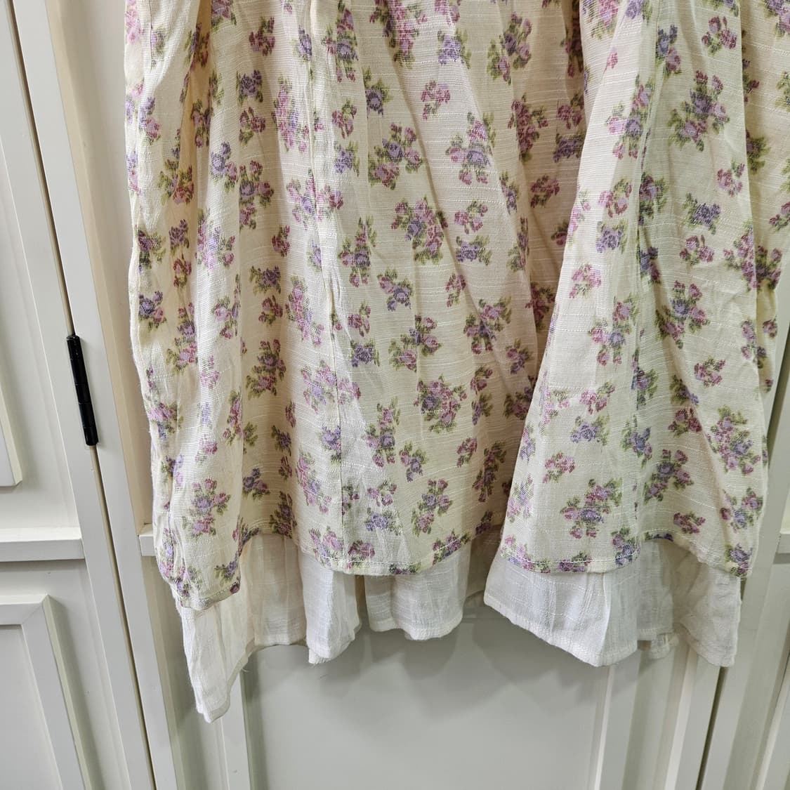 플라워 패턴 끈 나시 원피스 상품이미지6