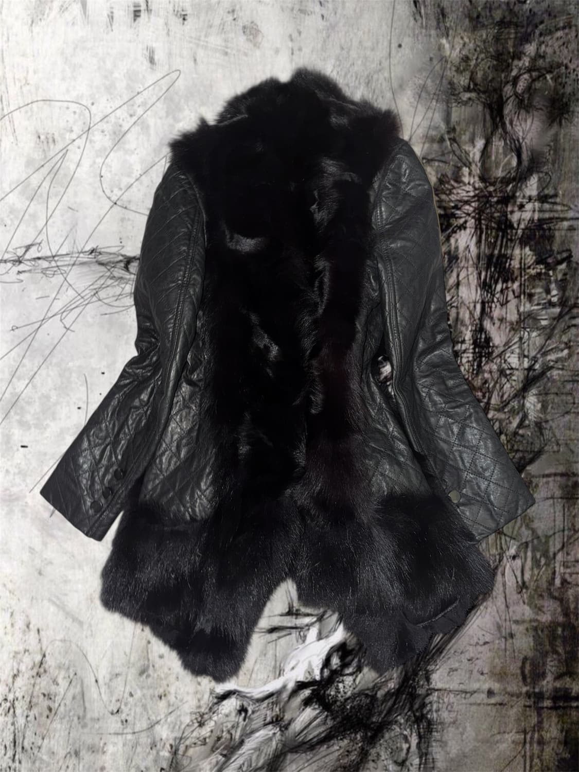 Real leather fur jacket 상품이미지2