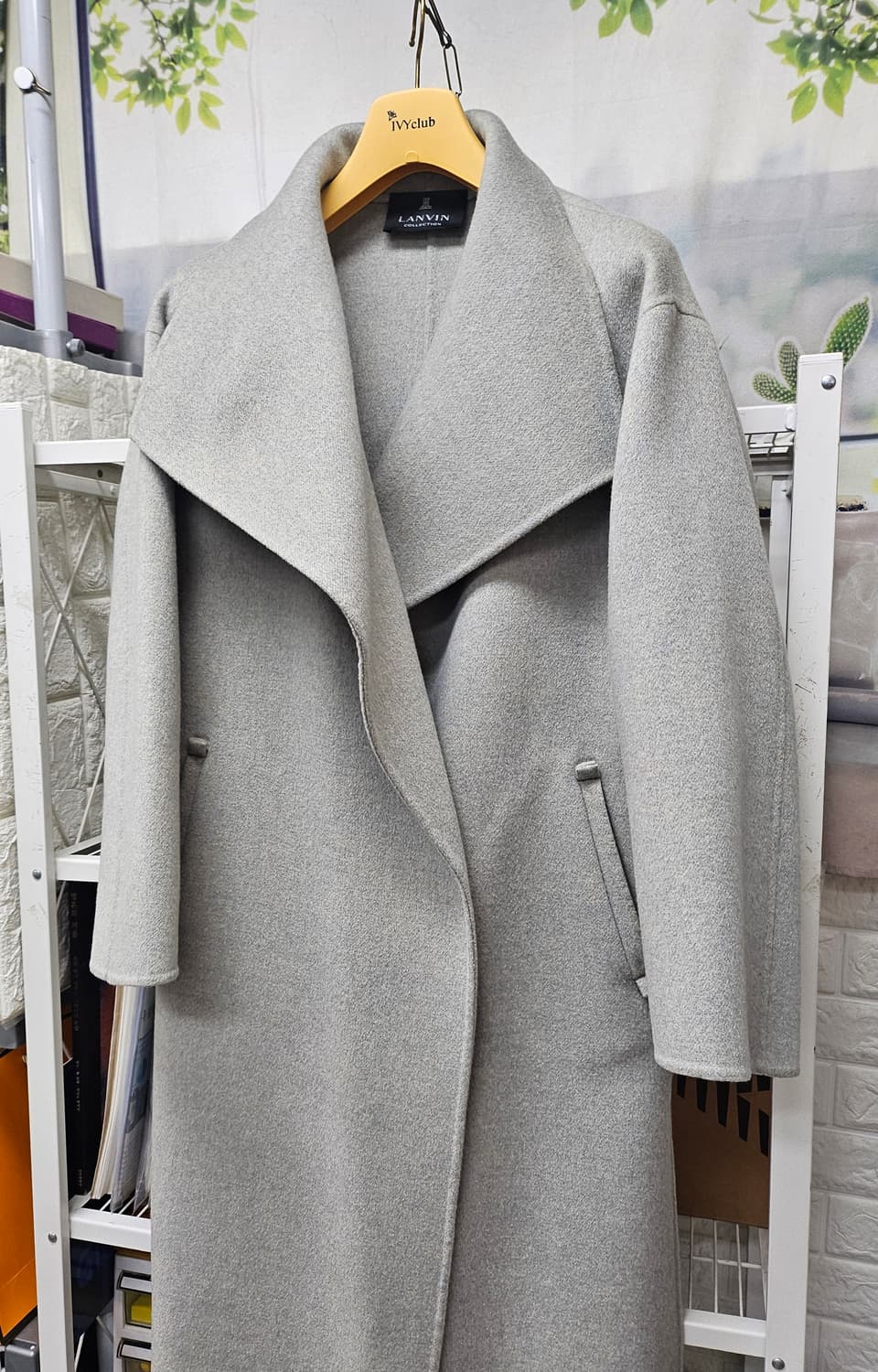 랑방 여성 롱코트 66 캐시미어 울 코트 AD08 상품이미지2