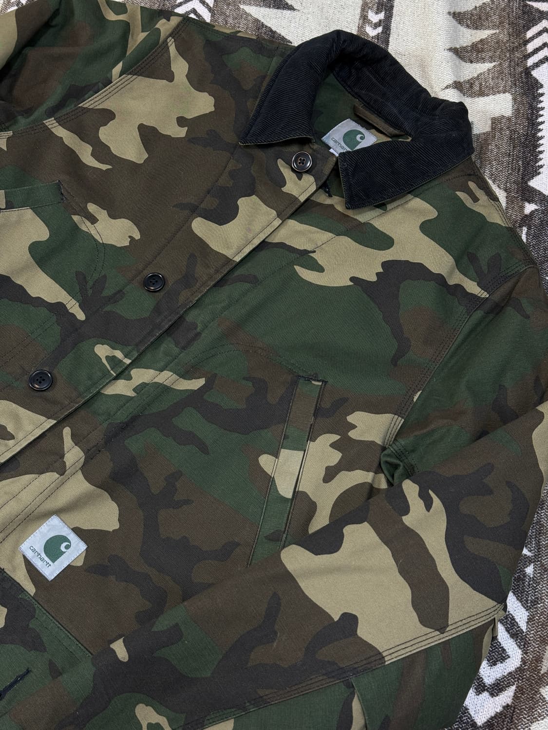 칼하트 WIP 카모 스미스 코트 자켓  상품이미지5