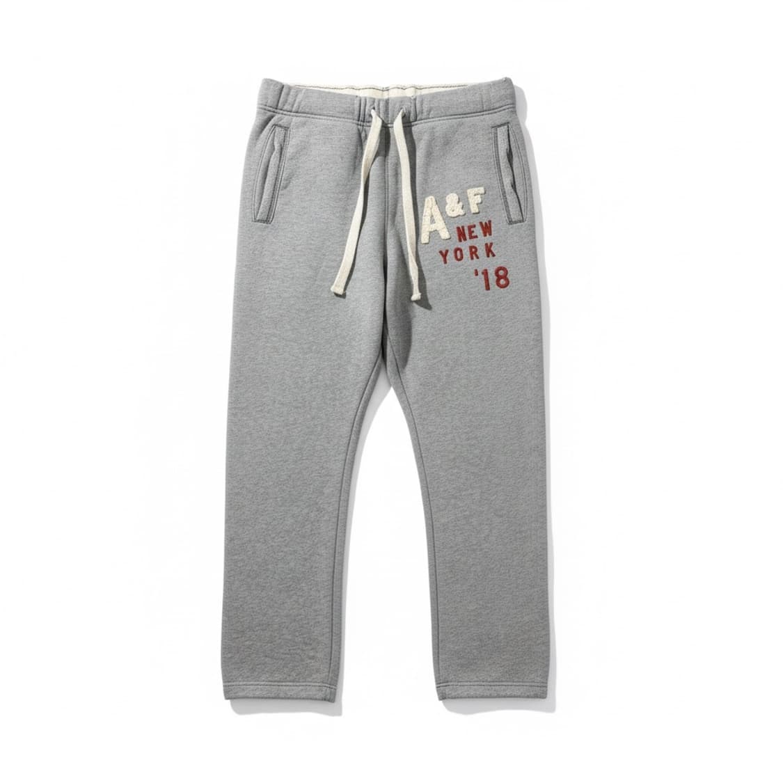 아베크롬비앤피치 회색 기모 트레이닝 팬츠 M 상품이미지1