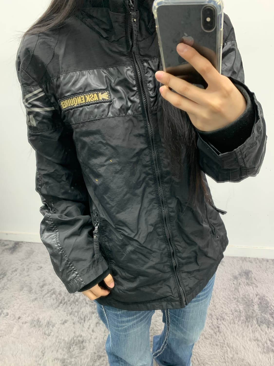 Ask 바이커 자켓 상품이미지2