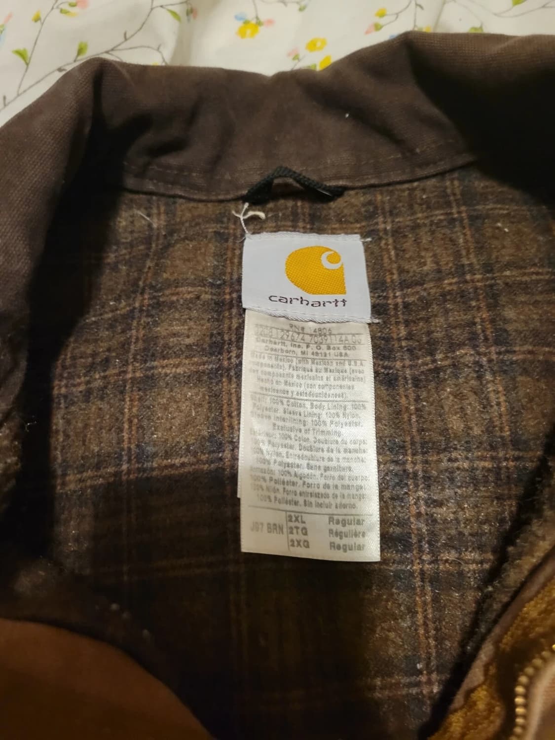 칼하트 J97 디트로이트 블랭킷 자켓 브라운 상품이미지4