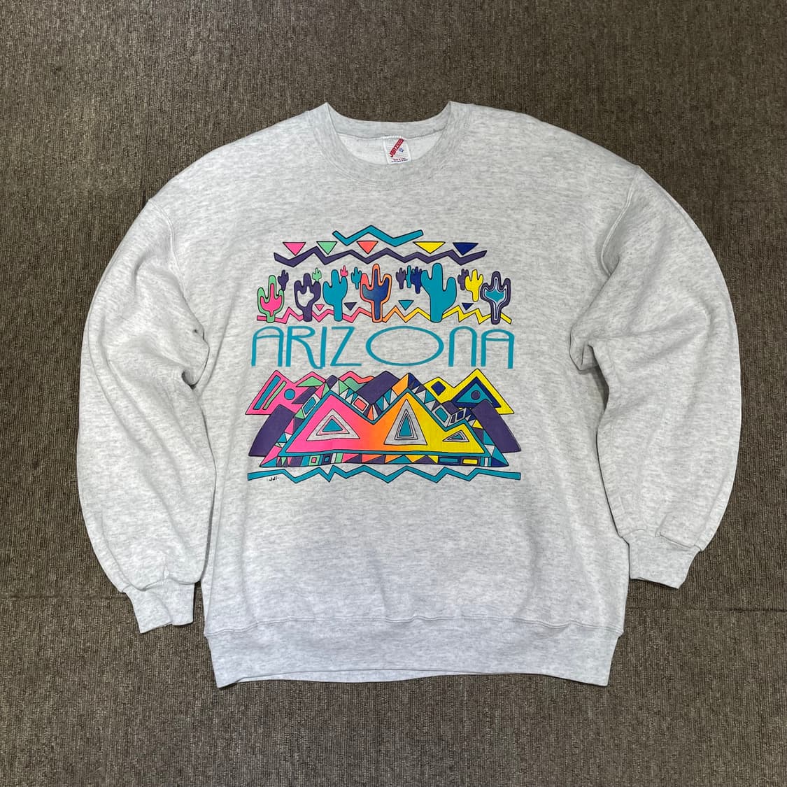 (XL) 90s USA Jerzees 져지스 프린팅 맨투맨 스웻 셔츠 상품이미지1