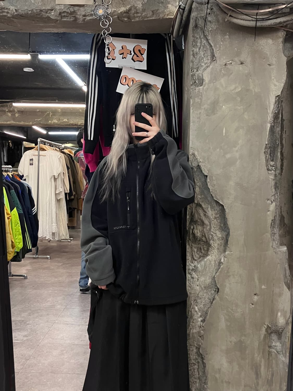 콜롬비아 투웨이 플리스 자켓 블랙 L   #csz3779 상품이미지2